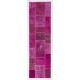 3' x 10' Pink Patchwork Runner Rug