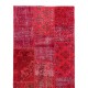 3' x 10' Red Patchwork Runner Rug