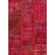 3' x 10' Red Patchwork Runner Rug