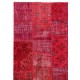 3' x 10' Red Patchwork Runner Rug