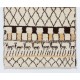 Beige MOROCCAN Berber Beni Ourain Design Rug with Brown and Yellow patterns, HANDMADE, 100% Wool