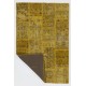 4' x 6' (122x183 cm) Mustard Yellow color Patchwork Rug