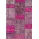 4' x 6' (122x183 cm) Pink and Lavender colored Patchwork Rug