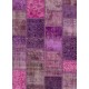 4' x 6' Purple, Lavender and Orchid Color Patchwork Rug