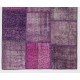 4' x 6' (122x183 cm) Purple Lavender Lilac Orchid Color Patchwork Rug