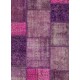 4' x 6' (122x183 cm) Purple Lavender Lilac Orchid Color Patchwork Rug