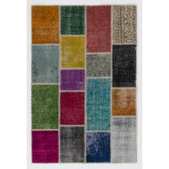 4' x 6' (122x183 cm) Multicolor PATCHWORK Rug 
