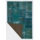 4' x 6' Blue Color Patchwork Rug