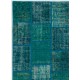 4' x 6' Blue Color Patchwork Rug