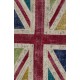 122x183 cm British Flag Union Jack Design Multicolor Patchwork Rug
