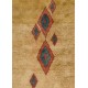 Light Brown and Mustard Yellow colored MOROCCAN Berber Beni Ourain Design Rug, HANDMADE, 100% Wool