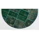 Circular Round Green Color PATCHWORK Rug