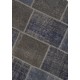 Circular Round Denim Blue Color PATCHWORK Rug