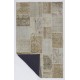 152x245 cm Beige & Cream Color PATCHWORK Rug, Overdyed Washed out neutral colors