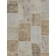 152x245 cm Beige & Cream Color PATCHWORK Rug, Overdyed Washed out neutral colors