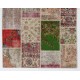 152x245 cm Multicolor UNDYED PATCHWORK Handmade Rug