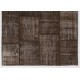 5' X 8' (152x245 cm) Chestnut Brown Colour PATCHWORK Rug