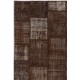 5' X 8' (152x245 cm) Chestnut Brown Colour PATCHWORK Rug