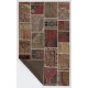 152x245 cm Multicolor Patchwork Rug, Handmade from Recycled Vintage Oriental Rugs