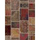 152x245 cm Multicolor Patchwork Rug, Handmade from Recycled Vintage Oriental Rugs