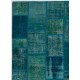 152x245 cm Turquoise Blue Colour PATCHWORK Rug