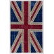 152x245 cm British Flag Union Jack Design Multicolor PATCHWORK RUG 