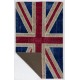152x245 cm British Flag Union Jack Design Multicolor PATCHWORK RUG 