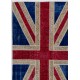 152x245 cm British Flag Union Jack Design Multicolor PATCHWORK RUG 