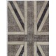 152x245 cm Gray & Beige British Flag Union Jack Design PATCHWORK Rug