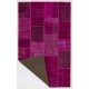 152x245 cm Dark Pink PATCHWORK Rug handmade form Overdyed Turkish Rugs