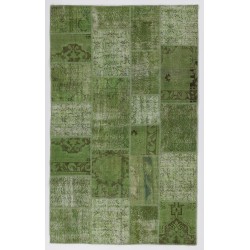 152x245 cm Green Color Patchwork Rug