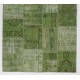 152x245 cm Green Color Patchwork Rug