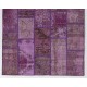 152x245 cm Shades of Purple Lavender Lilac Orchid Colors Patchwork Rug
