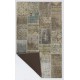 5' x 8' (152x245 cm) Undyed, Beige, Brown, Cream and Faded Blue COLOR Patchwork Rug