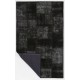 5' x 8' (152x245 cm) Black Patchwork Rug