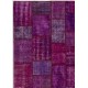 5' x 8' Purple Lavender Lilac Orchid Color Patchwork Rug, 152x245 cm 