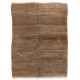 Tan colored Turkish Tulu Shag Pile Design Rug, HANDMADE, 100% Wool