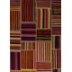 155x235 cm Multicolor PATCHWORK Rug Handmade from Natural Vintage Turkish Carpets Flatwoven Kilims