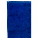 Navy Blue colored Turkish Tulu Shag Pile Rug, HANDMADE, 100% Wool