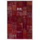 6'6" x 9'10 (200 x 300 cm) Red Color PATCHWORK with Orange pieces