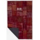 6'6" x 9'10 (200 x 300 cm) Red Color PATCHWORK with Orange pieces