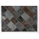 200x300 cm ( 6.6 x 9.10 Ft. ) Gray, Brown, Black color Patchwork Rug