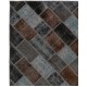 200x300 cm ( 6.6 x 9.10 Ft. ) Gray, Brown, Black color Patchwork Rug