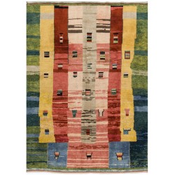 Multicolor Turkish Tulu Rug, Pastel Faded Colors, Tulu Rug HANDMADE, 100% Wool