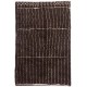 Brown colored MOROCCAN Berber Beni Ourain Design Rug with Beige Line Patterns, HANDMADE, 100% Wool