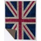 245x305 cm British Flag Union Jack Design Multicolor PATCHWORK RUG 