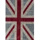 245x305 cm British FLAG Union Jack Design Patchwork Rug, Faded colors