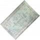 Light Blue Over-Dyed Vintage Handmade Turkish Rug. 5 x 7.7 Ft (153 x 234 cm)
