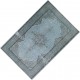 Light Blue Overdyed Vintage Hand-Knotted Turkish Area Rug. 5.7 x 9.3 Ft (172 x 283 cm)