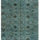 Light Blue Over-Dyed Vintage Handmade Turkish Rug, Authentic Home Decor Carpet. 5.8 x 9.4 Ft (176 x 285 cm)